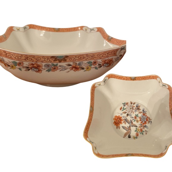 ✨ Rare Vista Alegre Mottahedeh “Magnolia & Birds” 53-Piece Porcelain China Set ✨ - Picture 4 of 15